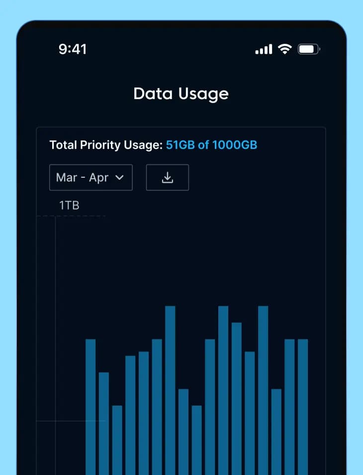 FieldBase Hub app interface showing data usage and account tools